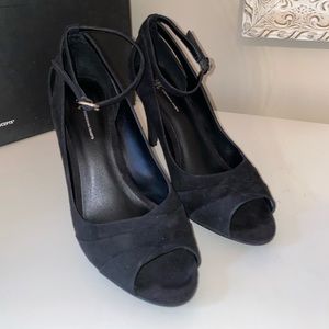 INC Black Strap Heels